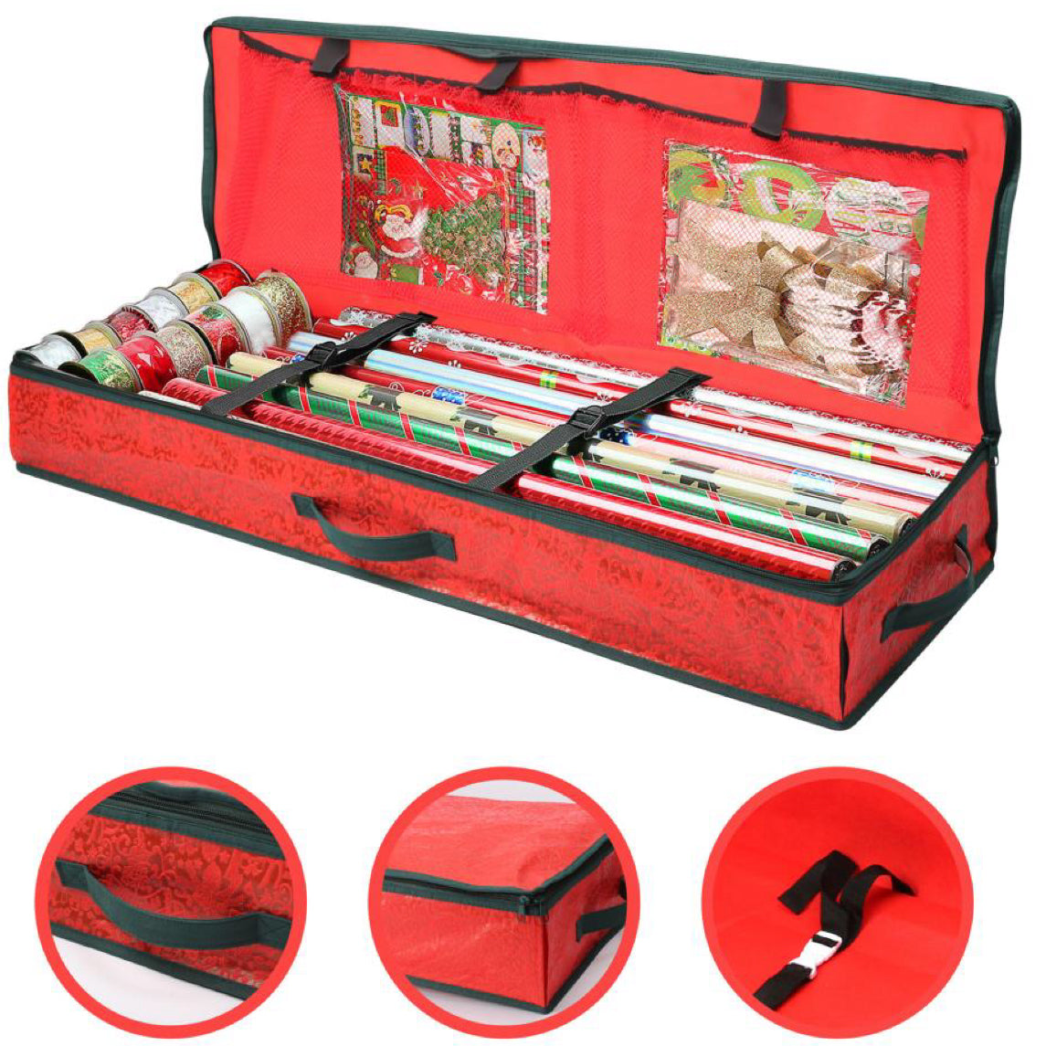 Christmas Xmas Wrapping Paper Storage Bag Gift Wrap Decoration Tidy Organiser Christmas Xmas Wrapping Paper Storage Bag Gift Wrap Decoration Tidy Organiser